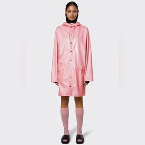 Rains Pink Raincoat - same style Ariana Grande wore on Wicked set